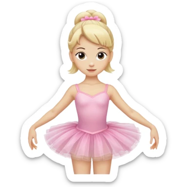 balerina blonde sticker