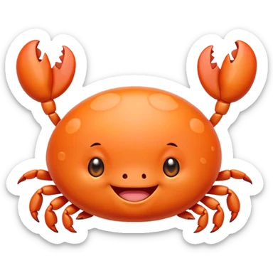 cute crab kawaii baby chubby sticker
