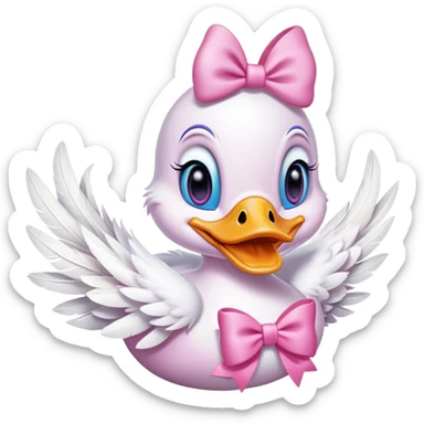 Daisy Duck smiling sticker