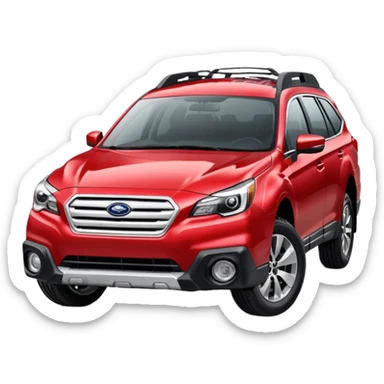 red subaru outback sticker