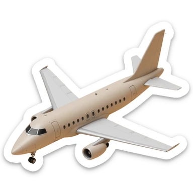 beige jet sticker