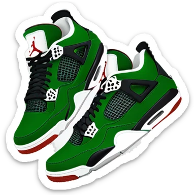 jordan 4 forest green sticker