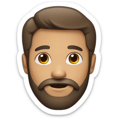 Hombre con barba sticker