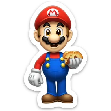 Super Mario bros hungry sticker