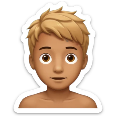 Underwater boy sticker