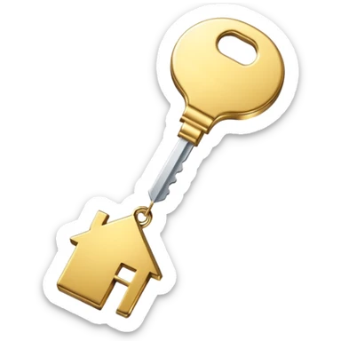 real estate key logo sticker