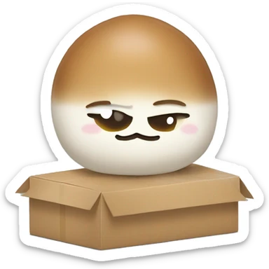 Mochi on the delivery  sticker