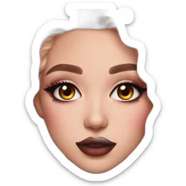 egirl makeup sticker