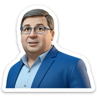 casual style in blue jacket sticker