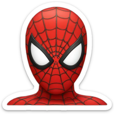 spiderman-face-in-a-circle red sticker