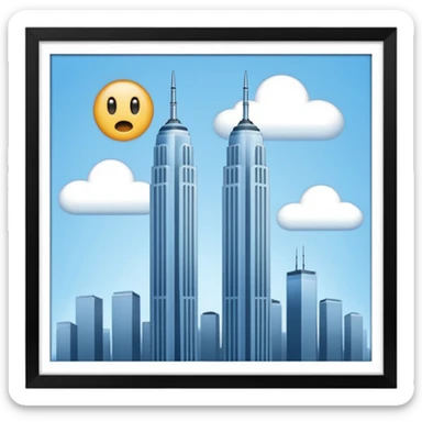 twin towers plane emoji sticker