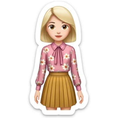 skirt and blouse sticker