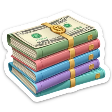 financial bills sticker