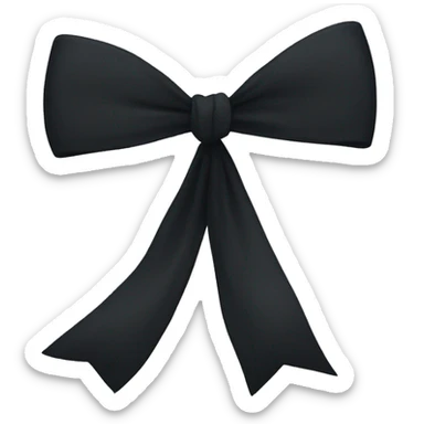 black bow  sticker