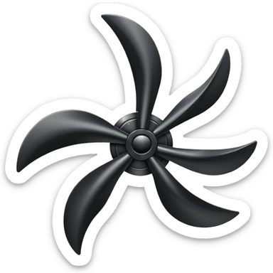 Black Propeller sticker