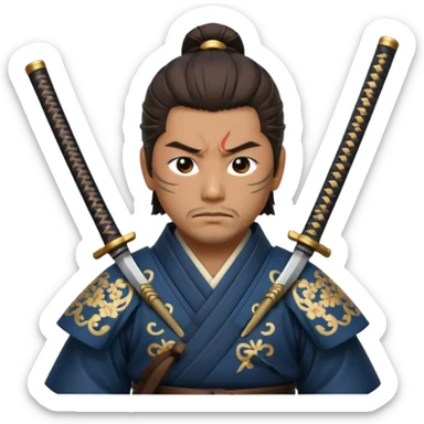 Japanese Realistic Samurai sticker