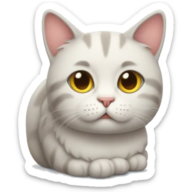 Cat sad sticker