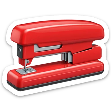 red stapler sticker