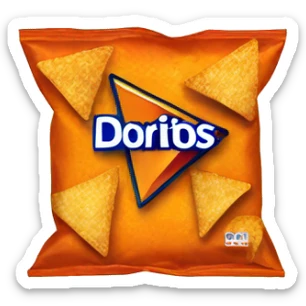 Bag of doritos sticker