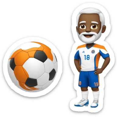 Modi moustapha a joué au football  sticker