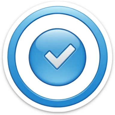 Verification icon sticker