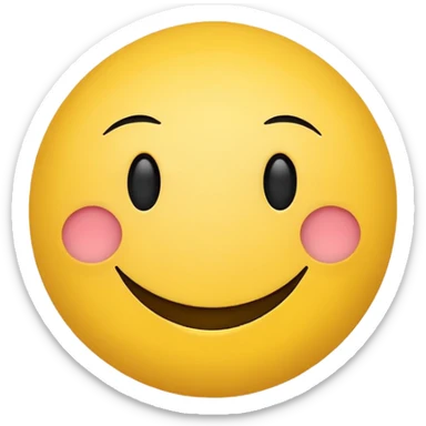 Happy smiley face, slightly passive aggressive sticker