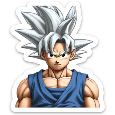 goku doing a kamemeha sticker
