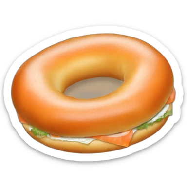 Bagel with lox sticker