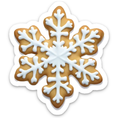 Sugar cookie snowflake sticker