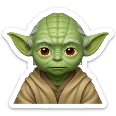 A yoda with 67 on top of it work please sticker