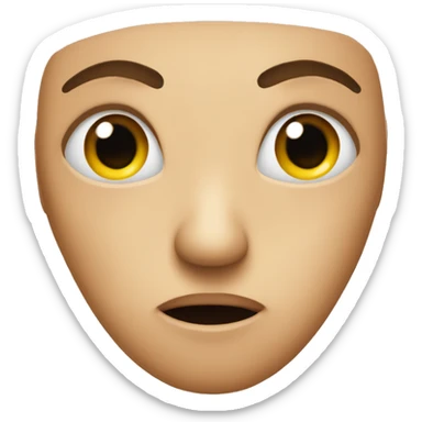 I need single emoji where the heart have eyes and lips which looks sad sticker