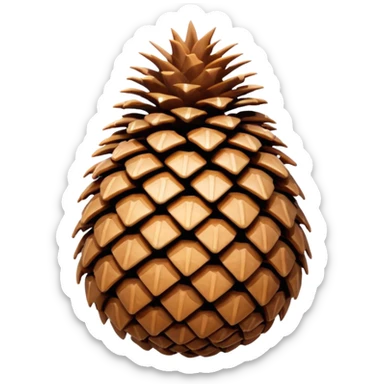 Pinecone sticker