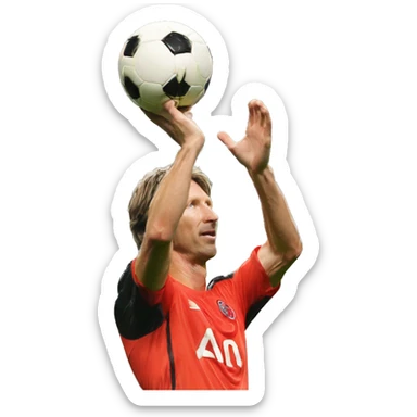 Van der sar qui arrête un tir dans la lucarne sticker