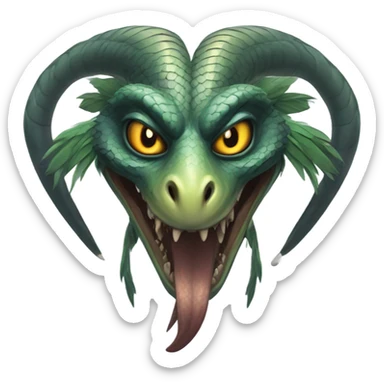 garuda snake demon who resembles nole musk sticker