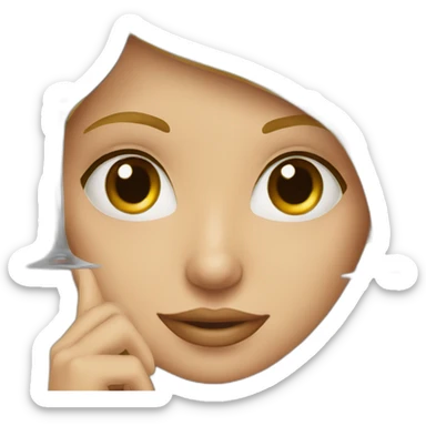 blonde girl with glass of wine sticker