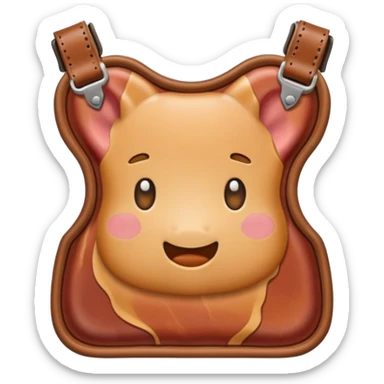 Bacon and Belt Ascii emoji sticker