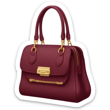 burgundy miu miu purse   sticker