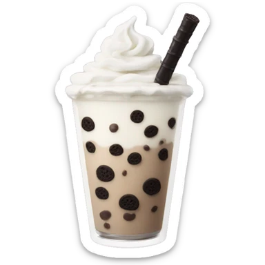Boba Oreo milkshake sticker