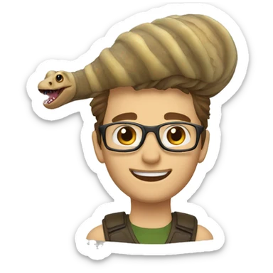 Dune sandworm with Nerd Rider sticker