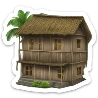 Congolese house sticker