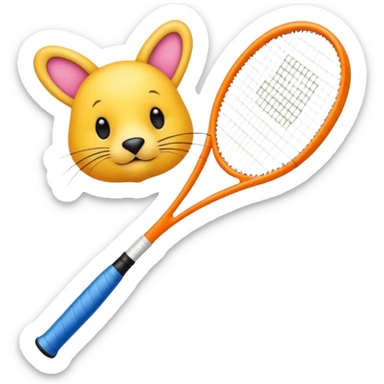 Tennis-Racket Animals sticker