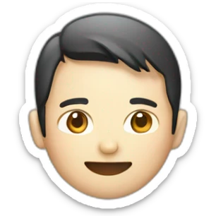 japanese no glasses software engineer with macbook sticker