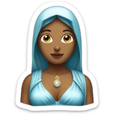 virgin-mary-in-swimsuit-with-halo sticker