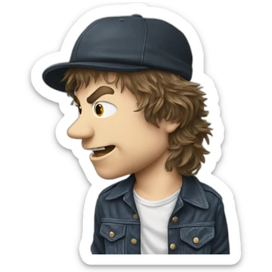 Acdc Angus Young 1979 sticker