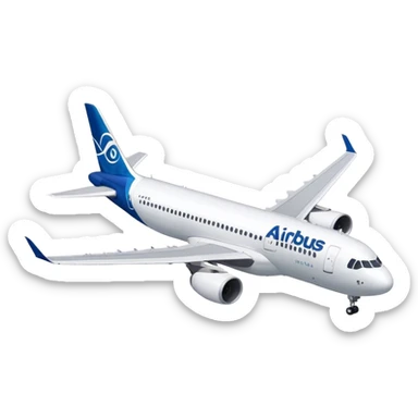 Airbus A320 - Airbus (Model Year: 2022) (Iconic colour: White) sticker