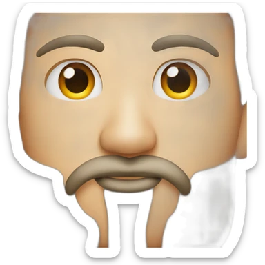 Goatee, septum  sticker