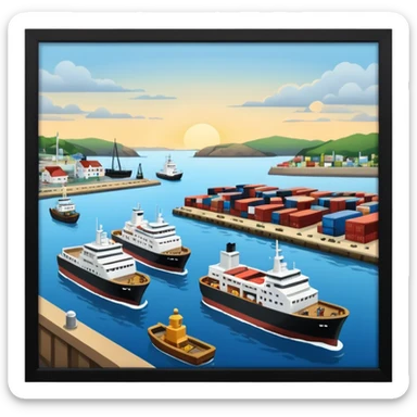 american port sticker