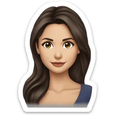 Ian Somerhalder  embrasse Nina Dobrev sticker