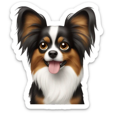 Dog papillon  sticker