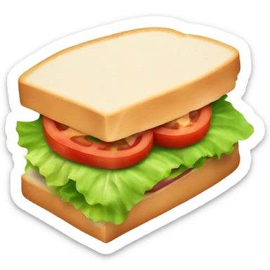 sandwich with tomato cheese meat lettuce sticker